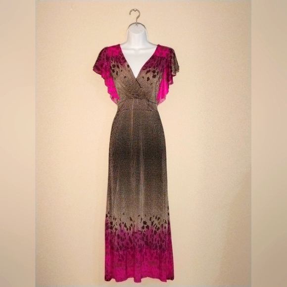 Multi-Patterned Long Dress - Picture 1 of 7